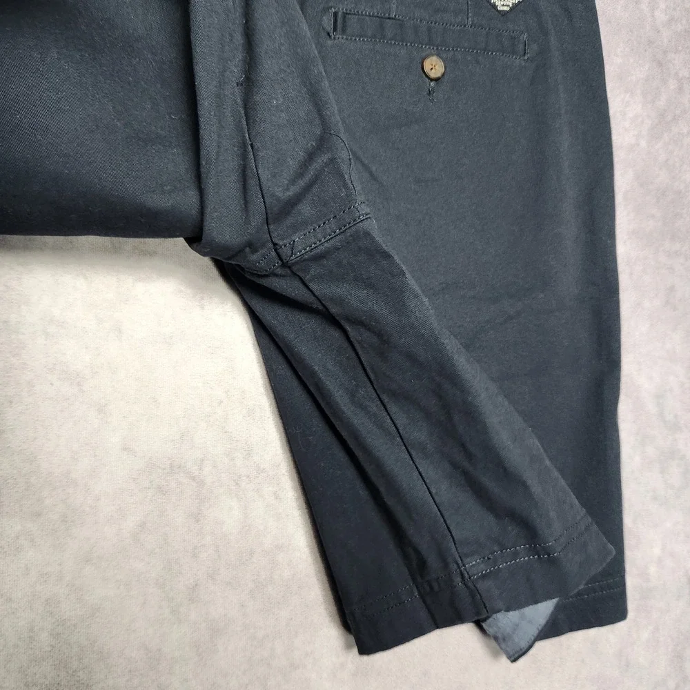Flag & Anthem Mens Navy Blue Chino Shorts Size 34 CORESH409 Stretch‎ Flat Front